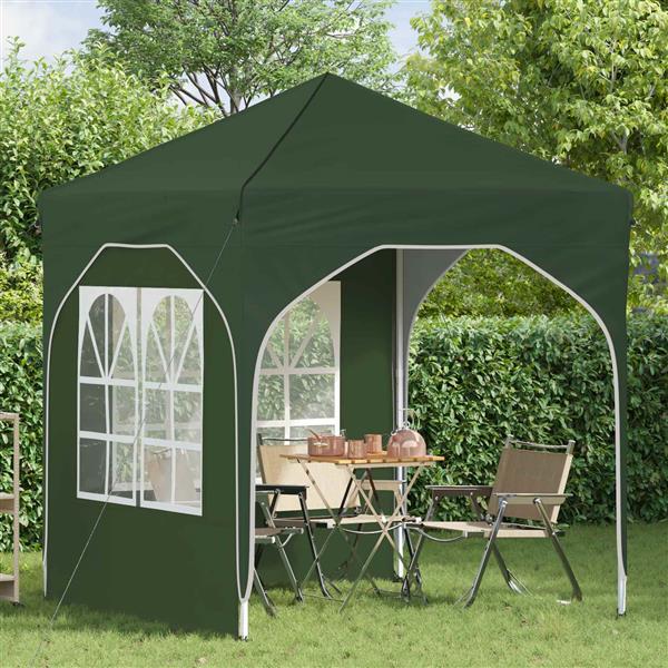 Grote foto vidaxl pop up feesttent 192 x 192 x 245 cm groen tuin en terras overige tuin en terras