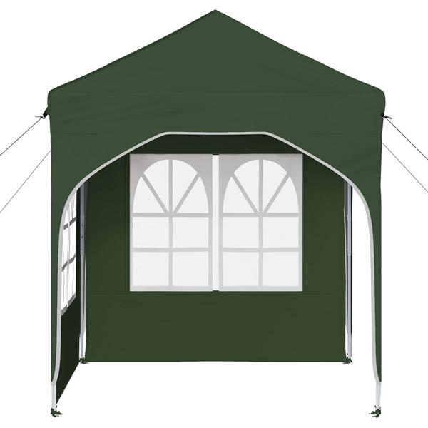 Grote foto vidaxl pop up feesttent 192 x 192 x 245 cm groen tuin en terras overige tuin en terras