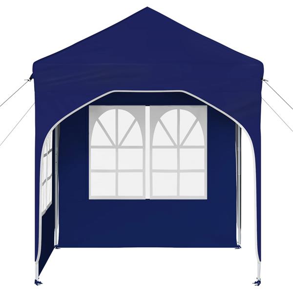 Grote foto vidaxl pop up feesttent 192 x 192 x 245 cm blauw tuin en terras overige tuin en terras