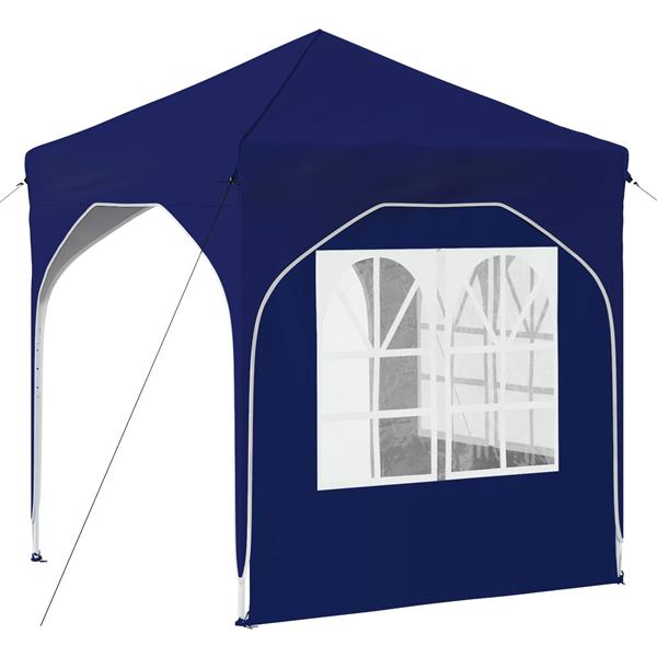 Grote foto vidaxl pop up feesttent 192 x 192 x 245 cm blauw tuin en terras overige tuin en terras