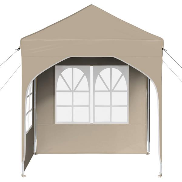 Grote foto vidaxl pop up feesttent 192 x 192 x 245 cm cr mekleurig tuin en terras overige tuin en terras