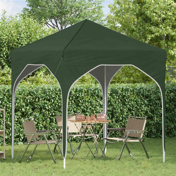 Grote foto vidaxl pop up feesttent 194 x 194 x 245 cm groen tuin en terras overige tuin en terras