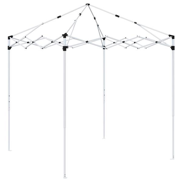 Grote foto vidaxl pop up feesttent 194 x 194 x 245 cm antraciet tuin en terras overige tuin en terras