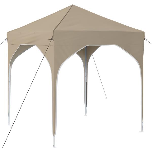 Grote foto vidaxl pop up feesttent 194 x 194 x 245 cm cr mekleurig tuin en terras overige tuin en terras