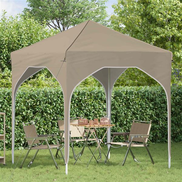 Grote foto vidaxl pop up feesttent 194 x 194 x 245 cm cr mekleurig tuin en terras overige tuin en terras
