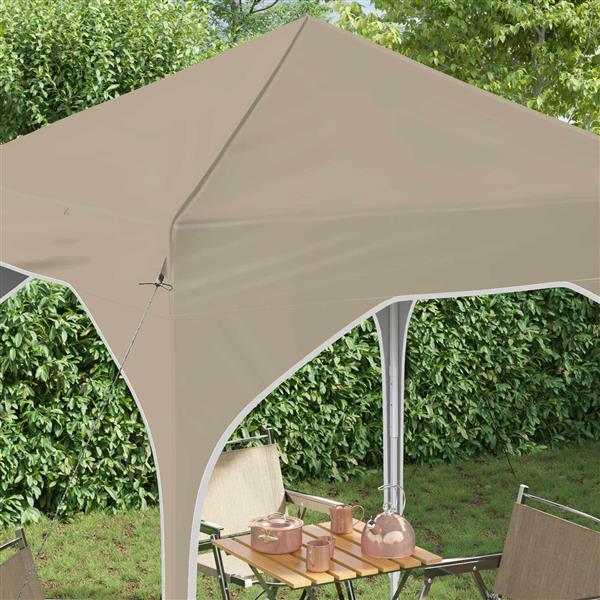 Grote foto vidaxl pop up feesttent 194 x 194 x 245 cm cr mekleurig tuin en terras overige tuin en terras