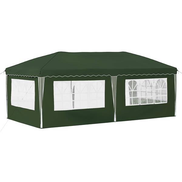 Grote foto vidaxl pop up feesttent 575 x 289 x 245 cm groen tuin en terras overige tuin en terras