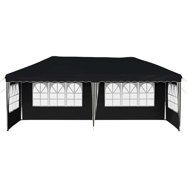 Grote foto vidaxl pop up feesttent 575 x 289 x 245 cm antracietkleurig tuin en terras overige tuin en terras