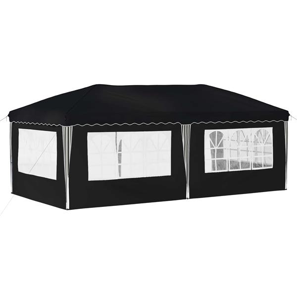 Grote foto vidaxl pop up feesttent 575 x 289 x 245 cm antracietkleurig tuin en terras overige tuin en terras