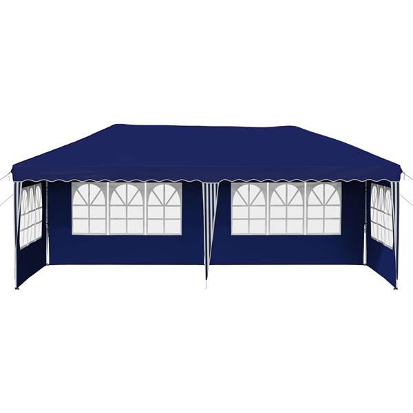 Grote foto vidaxl pop up feesttent 575 x 289 x 245 cm blauw tuin en terras overige tuin en terras