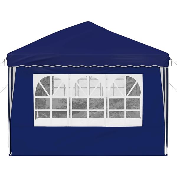 Grote foto vidaxl pop up feesttent 575 x 289 x 245 cm blauw tuin en terras overige tuin en terras