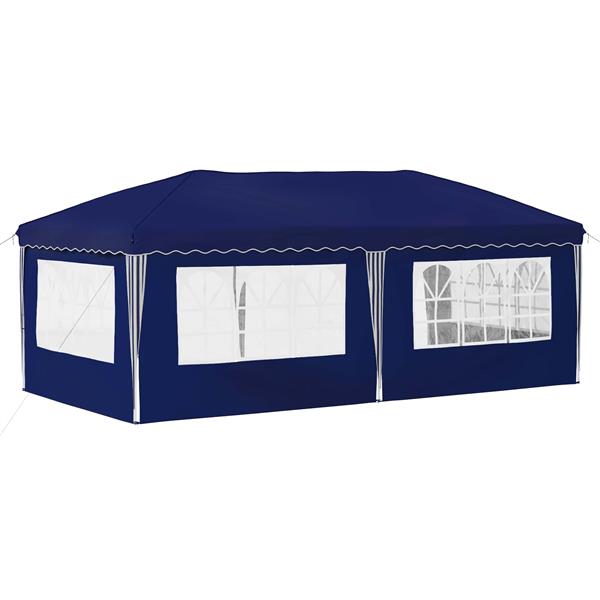 Grote foto vidaxl pop up feesttent 575 x 289 x 245 cm blauw tuin en terras overige tuin en terras
