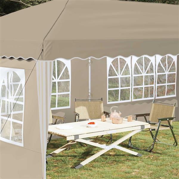 Grote foto vidaxl pop up feesttent 575 x 289 x 245 cm cr mekleurig tuin en terras overige tuin en terras