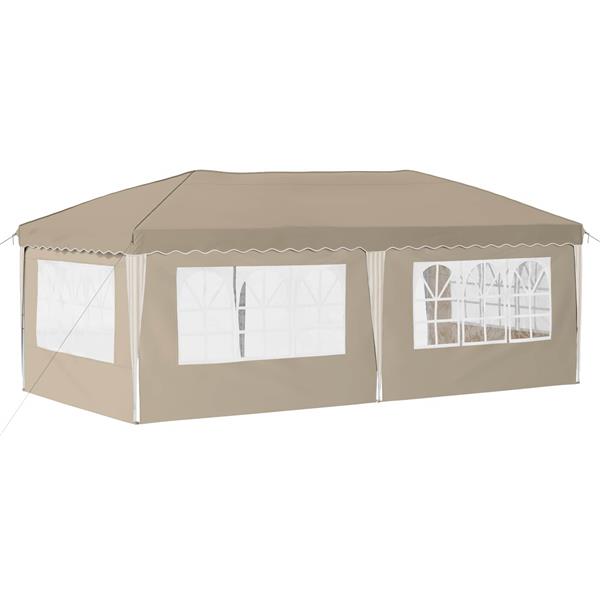 Grote foto vidaxl pop up feesttent 575 x 289 x 245 cm cr mekleurig tuin en terras overige tuin en terras