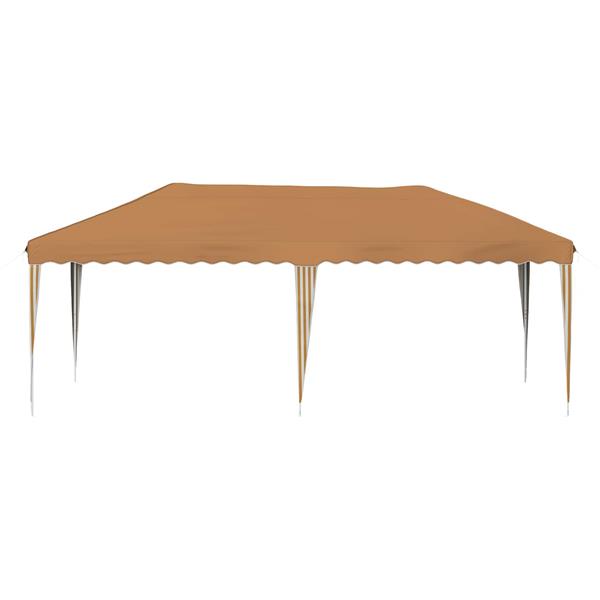 Grote foto vidaxl pop up feesttent 575 x 290 x 245 cm beige tuin en terras overige tuin en terras