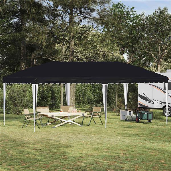 Grote foto vidaxl pop up feesttent 575 x 290 x 245 cm antracietkleurig tuin en terras overige tuin en terras