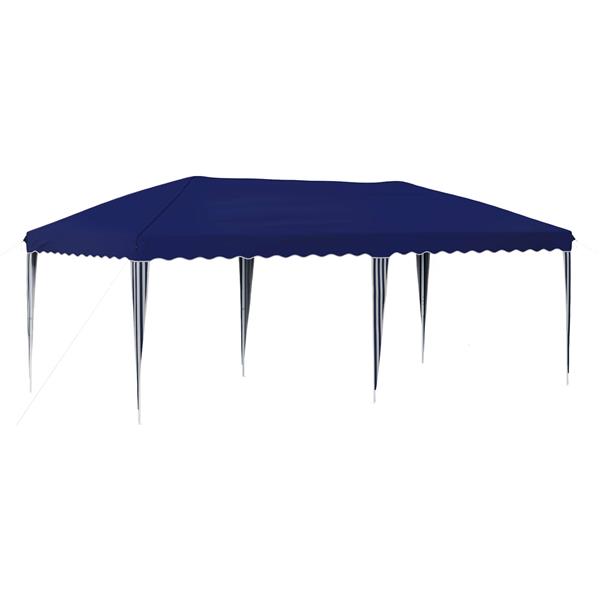 Grote foto vidaxl pop up feesttent 575 x 290 x 245 cm blauw tuin en terras overige tuin en terras