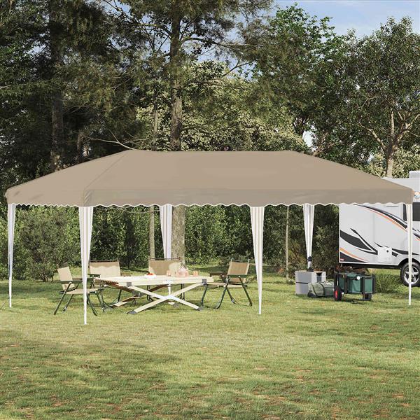 Grote foto vidaxl pop up feesttent 575 x 290 x 245 cm cr mekleurig tuin en terras overige tuin en terras