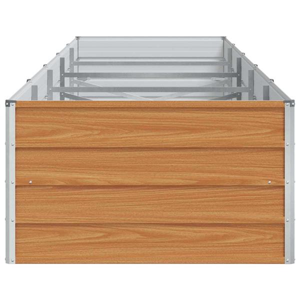 Grote foto vidaxl verhoogde plantenbak licht bruin 400 x 80 x 45 cm tuin en terras overige tuin en terras