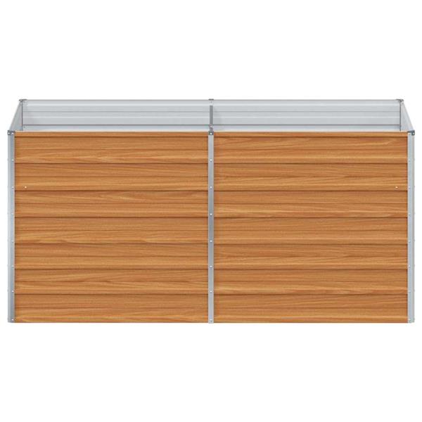 Grote foto vidaxl verhoogde plantenbak licht bruin 160 x 80 x 77 cm tuin en terras overige tuin en terras