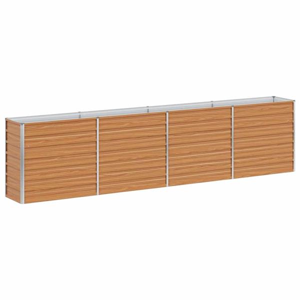 Grote foto vidaxl verhoogde plantenbak licht bruin 320 x 40 x 77 cm tuin en terras overige tuin en terras