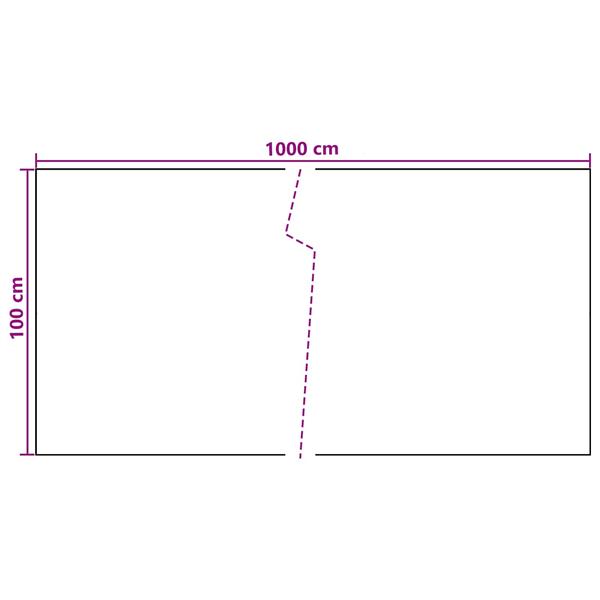Grote foto vidaxl balkon scherm donkergrijs 1000 x 100 cm poly rattan tuin en terras hekken en schuttingen