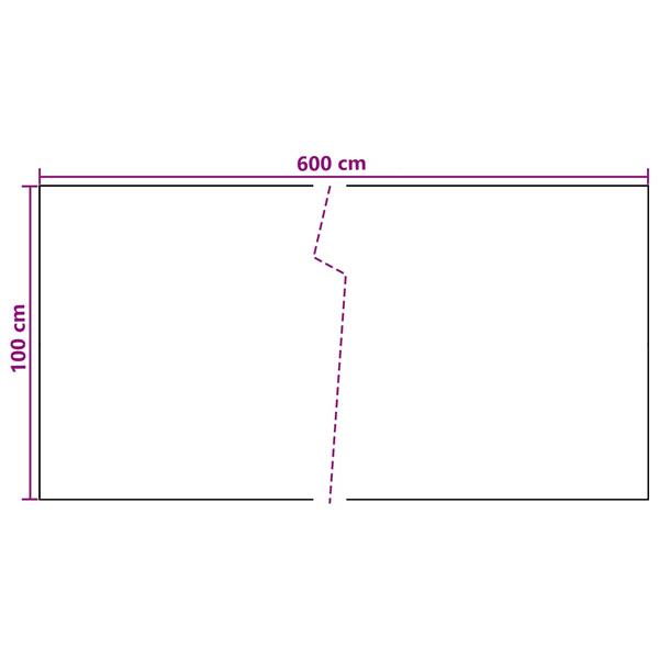 Grote foto vidaxl balkon scherm donkergrijs 600 x 100 cm poly rattan tuin en terras hekken en schuttingen