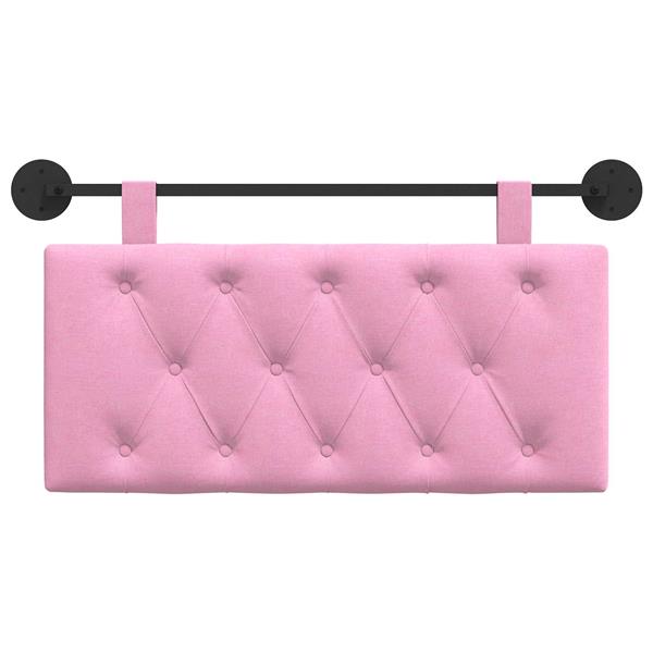 Grote foto vidaxl hangend hoofdbord roze stof antiek en kunst stoelen en banken