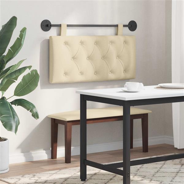 Grote foto vidaxl hangend hoofdbord cr mekleurig stof antiek en kunst stoelen en banken