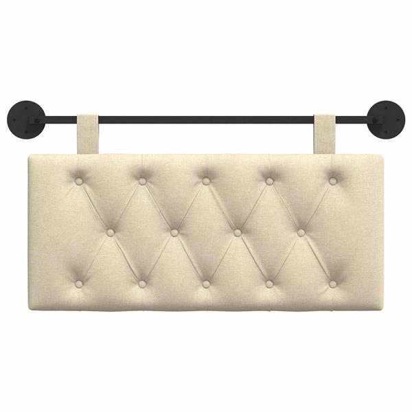 Grote foto vidaxl hangend hoofdbord cr mekleurig stof antiek en kunst stoelen en banken