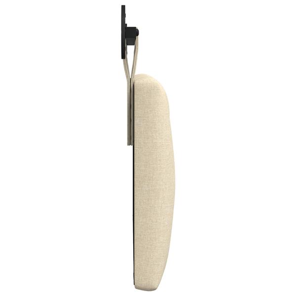 Grote foto vidaxl hangend hoofdbord cr mekleurig stof antiek en kunst stoelen en banken