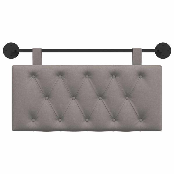 Grote foto vidaxl hangend hoofdbord taupe stof antiek en kunst stoelen en banken