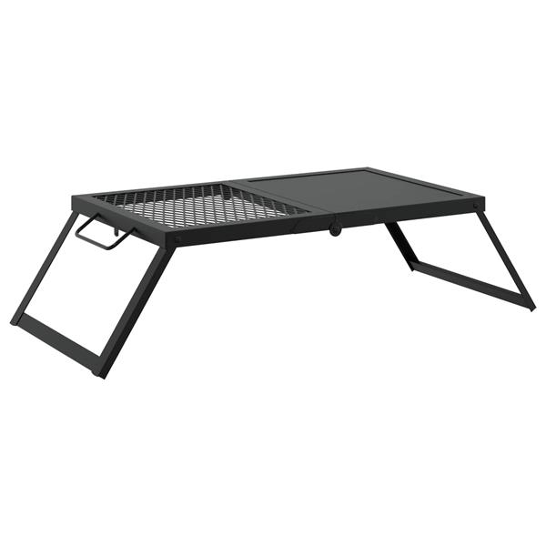 Grote foto vidaxl opvouwbare camping grill zwart 31 5 x 26 5 x 4 cm tuin en terras buitenkeukens