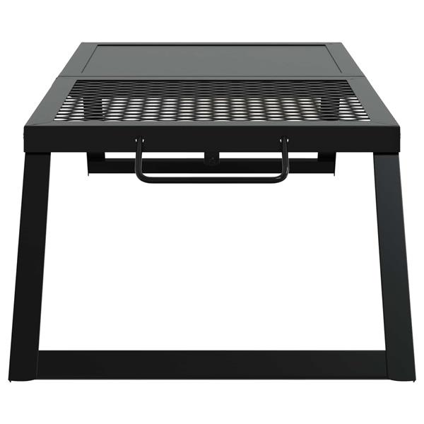 Grote foto vidaxl opvouwbare camping grill zwart 31 5 x 26 5 x 4 cm tuin en terras buitenkeukens