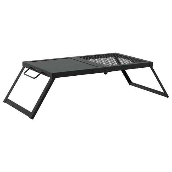 Grote foto vidaxl opvouwbare camping grill zwart 31 5 x 26 5 x 4 cm tuin en terras buitenkeukens