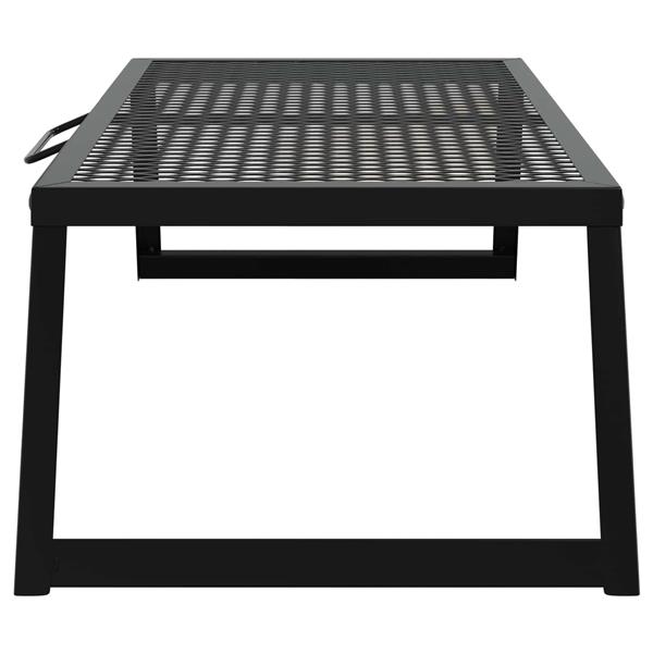 Grote foto vidaxl opvouwbare camping grill zwart 58 x 31 x 2 cm legeringen staal tuin en terras buitenkeukens