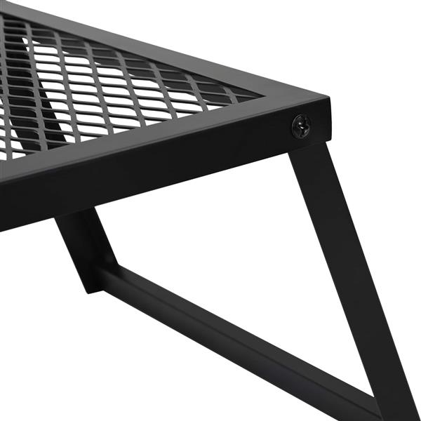 Grote foto vidaxl opvouwbare camping grill zwart 58 x 31 x 2 cm legeringen staal tuin en terras buitenkeukens