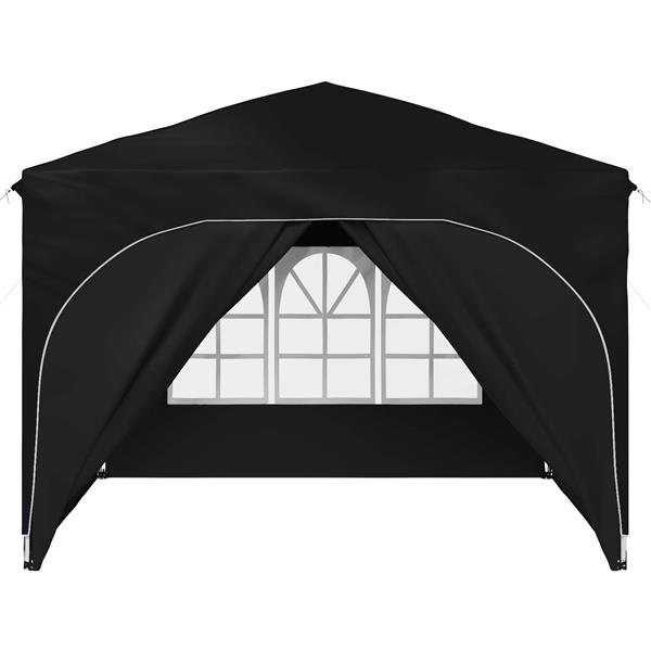 Grote foto vidaxl pop up feesttent 290 x 290 x 245 cm antraciet tuin en terras overige tuin en terras