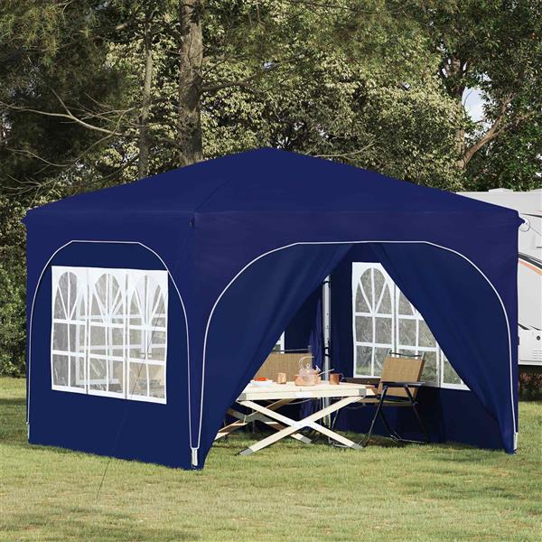 Grote foto vidaxl pop up feesttent 290 x 290 x 245 cm blauw tuin en terras overige tuin en terras
