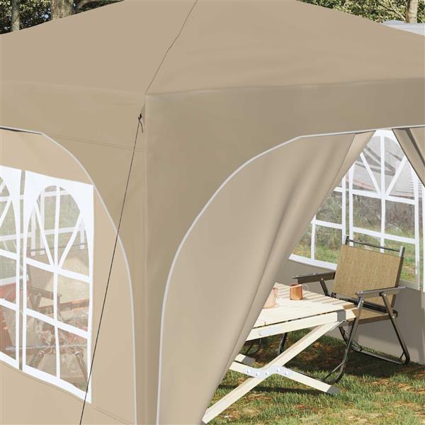 Grote foto vidaxl pop up feesttent 290 x 290 x 245 cm cr mekleurig tuin en terras overige tuin en terras