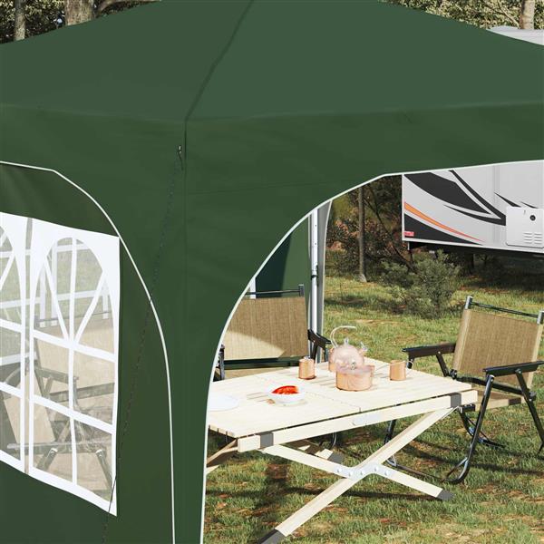 Grote foto vidaxl pop up feesttent 290 x 290 x 245 cm groen tuin en terras overige tuin en terras