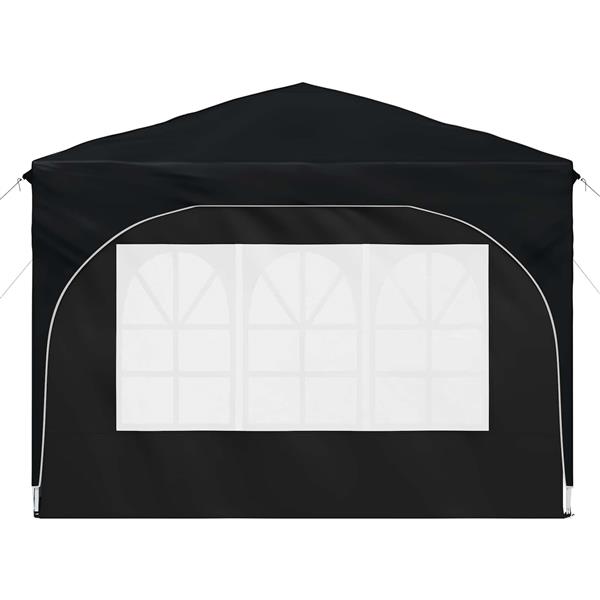 Grote foto vidaxl pop up feesttent 290 x 290 x 245 cm antraciet tuin en terras overige tuin en terras