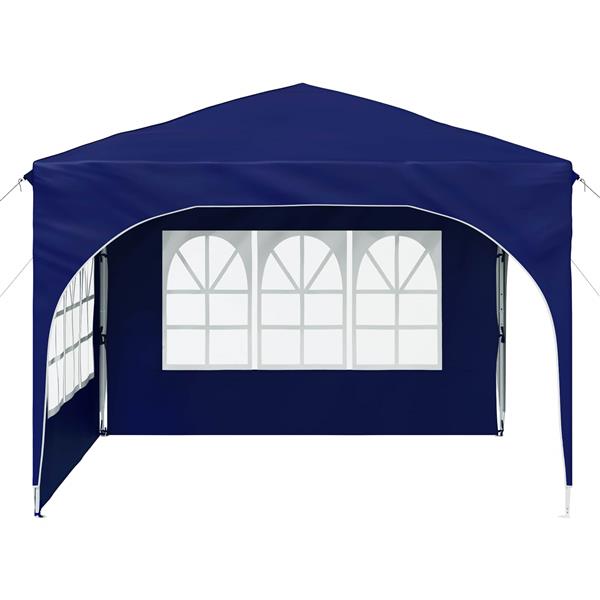 Grote foto vidaxl pop up feesttent 290 x 290 x 245 cm blauw tuin en terras overige tuin en terras