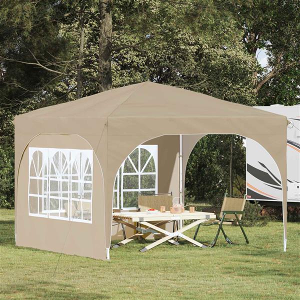 Grote foto vidaxl pop up feesttent 290 x 290 x 245 cm cr mekleurig tuin en terras overige tuin en terras