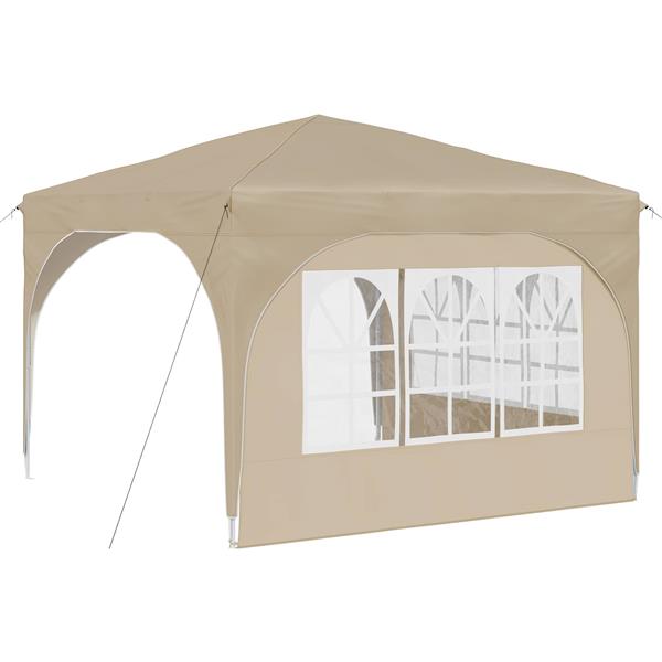Grote foto vidaxl pop up feesttent 290 x 290 x 245 cm cr mekleurig tuin en terras overige tuin en terras