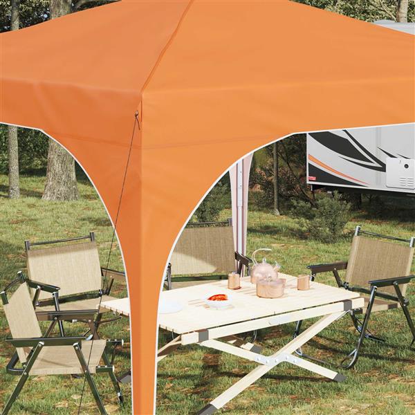 Grote foto vidaxl pop up feesttent 290 x 290 x 245 cm oranje tuin en terras overige tuin en terras