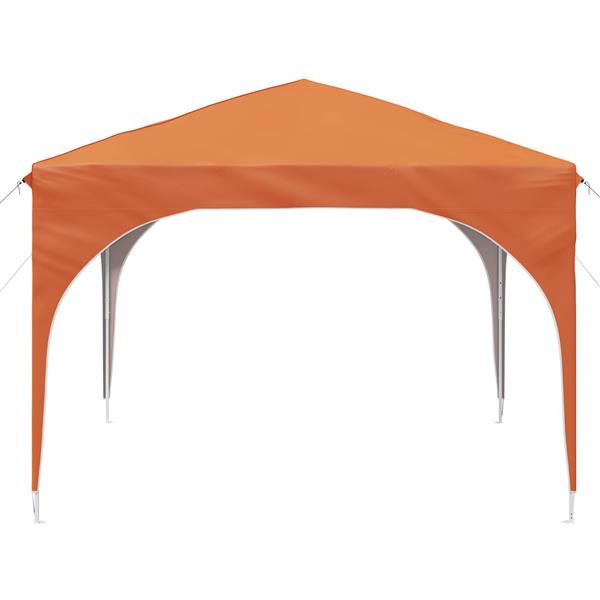 Grote foto vidaxl pop up feesttent 290 x 290 x 245 cm oranje tuin en terras overige tuin en terras