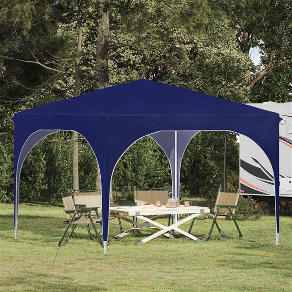 Grote foto vidaxl pop up feesttent 290 x 290 x 245 cm blauw tuin en terras overige tuin en terras