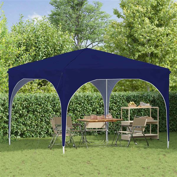 Grote foto vidaxl pop up feesttent 290 x 290 x 245 cm blauw tuin en terras overige tuin en terras