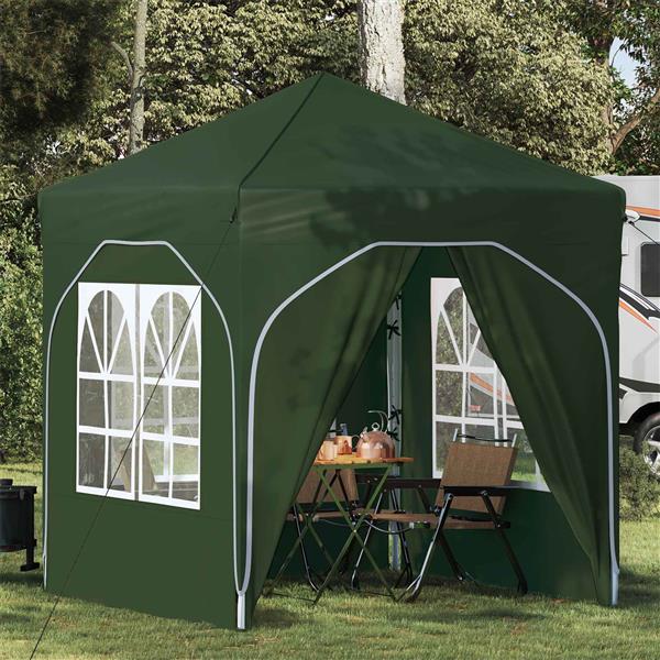 Grote foto vidaxl pop up feesttent 192 x 192 x 245 cm groen tuin en terras overige tuin en terras